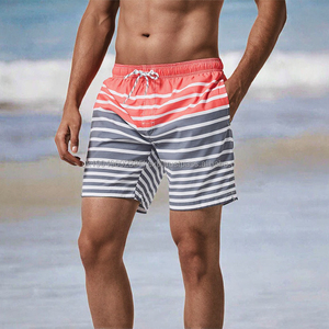 Custom Sublimation High Street Drawstring Knitted Men's Slim Fit Quick Dry Swim Shorts with Mesh Lining Waterproof <b>Bathing</b> Suits - Product Image 3