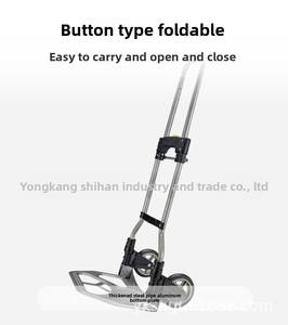 Tweewielrem Luchthaven Kar Staal Aluminium Opvouwbare Handtruck Rem Aanpasbare Oem Bagage Hand <span class=keywords><strong>Trolley</strong></span> Gesloten Structuur - Product Image 4