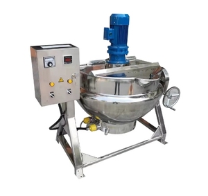 Industrieller Dampf-Schnell kochtopf Gas Tilt Jacketed Kettle Mix Tank Obst marmelade Vakuum koch maschine - Product Image 2