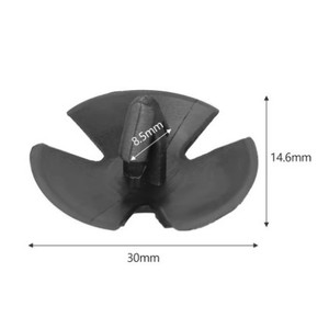 Clips en plastique automobile Kitada 487883AA LH, attaches polyvalentes pour isolation thermique, capot moteur, coffre - Product Image 2