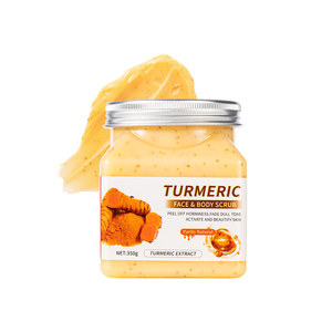 Factory Wholesale 350g Turmeric <b>Body</b> <b>Scrub</b> Deep Cleansing and Exfoliating Skin Care with Argan Oil for Face Use - Product Image 6