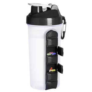 Vente en gros vente chaude nouvelle 500 ML Gym matière plastique protéine poudre sans BPA haute qualité shaker bouteille