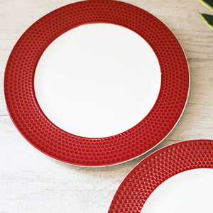 Platos de Cerámica Ecológicos Rojos para Filetes y Pasta, Platos para Postre, para Hoteles, Restaurantes y Fiestas - Product Image 4