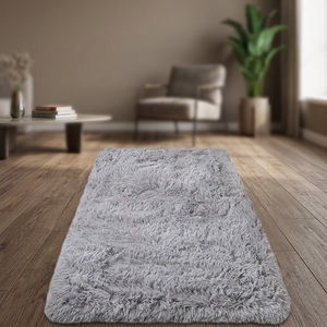 Modern Simple Long Tufted High Pile Latex Backing Solid Color Waterproof Anti-Bacteria Washable Non-Slip Area Rug - Product Image 5