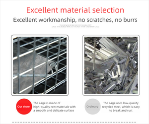 Piège à animaux extra large, robuste, écologique, portable, 95x34x32cm, avec cadre renforcé pour la <span class=keywords><strong>capture</strong></span>/le contrôle des renards - Product Image 4