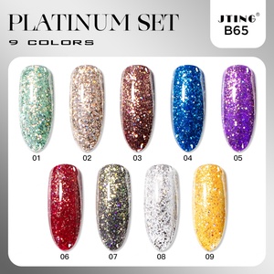 JTING Nouvelle Version Améliorée – Coffret de 9 Vernis à Ongles Gel Platine Scintillants – Kit de Vernis Gel OEM Personnalisable avec Livre de Couleurs et Design Privé Gratuit - Product Image 3