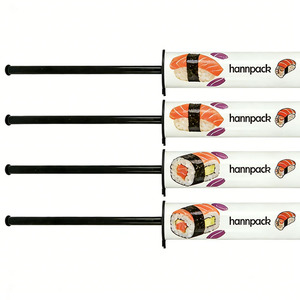 Tube cylindrique en papier biodégradable écologique de qualité alimentaire, recyclable, avec revêtement en aluminium, pour sushis, vente en gros - Product Image 3