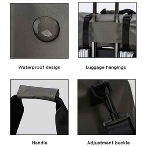 Bolsa de Gimnasio Plegable Personalizada con Estampado, Bolsa Deportiva Multifuncional Impermeable, Bolsas de Viaje con Compartimento para Zapatos - Product Image 6