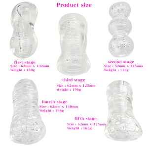 Entraîneur de pénis transparent en TPE de haute qualité, imperméable, pour homme, sensation de toucher réel, jouet sexuel pour adultes - Product Image 6