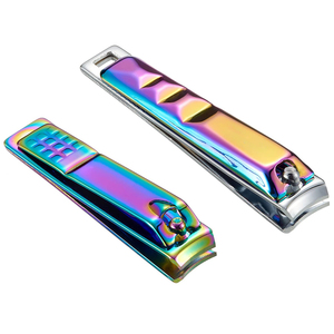 New <b>Big</b> Size Finger Toe Nail Clippers Durable Rainbow Multicolour Coated Carbon Steel Portable Nail Care <b>Tools</b> - Product Image 1