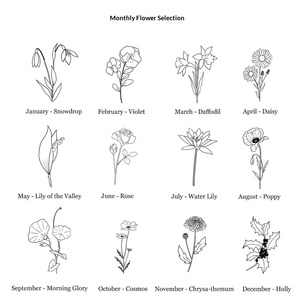 TD ต่างหูสำหรับผู้หญิงตุ้มหูแบบตัดทำจากสเตนเลสสตีลตามสั่งต่างหูแบบมีตัวอักษร12เดือนสำหรับผู้หญิง - Product Image 6