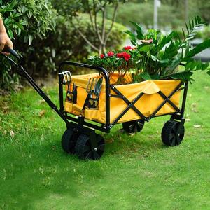 Yardımcı vagon ağır katlanabilir katlanır plaj Pet açık geniş tekerlek katlanabilir sepeti arabası tüm arazi vagon - Product Image 4