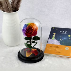 Scatola Regalo con Rosa Stabilizzata, Regali per la Festa della Mamma, Cupola di Vetro con Base, Decorazione per Matrimoni - Product Image 3