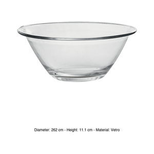 มิสเตอร์เชฟ ชามสลัดแก้ว Ø 26 ซม. แบบเทมเปอร์ วางซ้อนกันได้ ยี่ห้อ Bormioli Rocco - Product Image 3