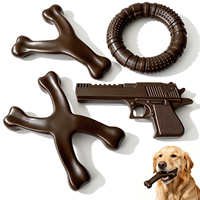 Jouet à mâcher pour chien X-Bone Wishbone Y Bone en nylon durable pour les mâcheurs agressifs, saveur poulet véritable, fabriqué aux États-Unis, taille moyenne, pour toutes les tailles de races