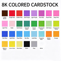 Papier cartonné couleur premium à faible teneur en poussière, surface lisse, vente en gros pour les distributeurs mondiaux de papeterie