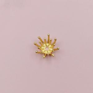 Horquillas de estilo antiguo hechas a mano Diy, accesorios para el cabello hechos de aleación de Lutin, estambres de centro de flores de doble capa - Product Image 6