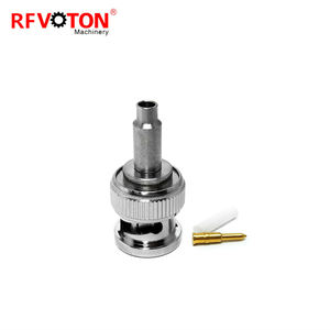Suministro de fábrica RF coaxial bnc macho enchufe crimpado BT3002 ST212 cable coaxial 50ohm conector coaxial (RF) conectores 50 ohm BNC - Product Image 5