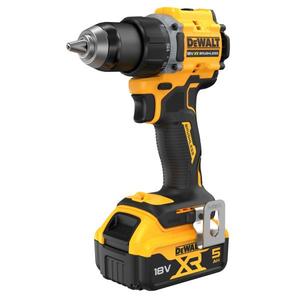 Perceuse-visseuse sans fil 18V, moteur sans balais, batterie 5Ah incluse, mandrin auto-serrant, qualité professionnelle, réversible - Product Image 1