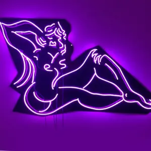 Attractive Sexy Lady Body Wall Decoration LED Neon Light Light Rope