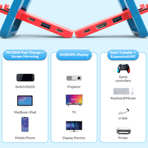 Base de Proyección Compatible con <span class=keywords><strong>Switch</strong></span> 2, Conversor de Video 4K HD, Base de Expansión de Escritorio NS, Soporte Multifuncional - Product Image 3