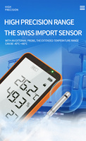 Aikesi GSP-80Pro Enregistreur de Données LCD en Plastique OEM/ODM IP65 Multi-usages USB avec Rapport PDF Moniteur de Température et d'Humidité