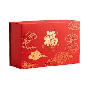Luxe nouvel an chinois <span class=keywords><strong>livre</strong></span> en forme de boîte rigide enveloppe rouge décorations de fête cadeaux gaufrage nouvel an artisanat éblouissant - Product Image 6