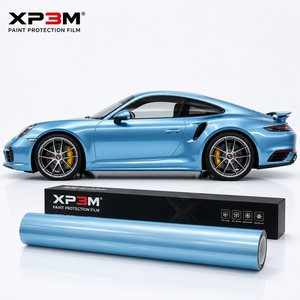 XP3M Metallic Ice Blue OEM Gloss TPU Color PPF Car <b>Wrap</b> <b>Vinyl</b> 7.5 Mil Self Healing Anti Scratch Anti Yellowing Covestro TPU Base - Product Image 2