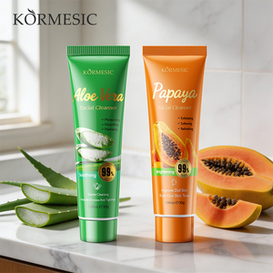 KORMESIC Marque Privée Vente en Gros 30g Nettoyant Visage Doux à l'Aloe Vera et Papaye Mousse Riche Blanchissant Hydratant - Product Image 1