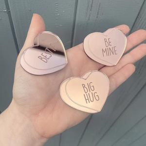 Joyeux Jour de la Saint-<span class=keywords><strong>Valentin</strong></span>, charme de gâteau ovale double couche en acrylique réutilisable imprimé UV et décorations pour cupcakes - Product Image 4