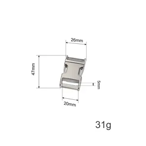 Factory High Quality Side Release Buckle Metal Buckle Quick Release Belt Side Release Metal Buckle For Dog