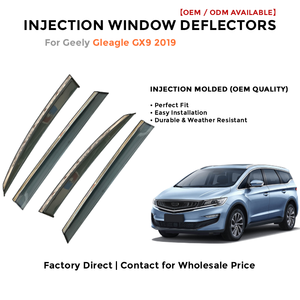 Déflecteurs de fenêtre latérale pare-pluie pour Toyota Cruiser 2019-2020 accessoires auto - Product Image 2