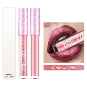 Vendita all'ingrosso Vegan <span class=keywords><strong>Mate</strong></span> rossetto liquido Logo personalizzato Private Label rosso satinato luccicante rossetto opaco - Product Image 4