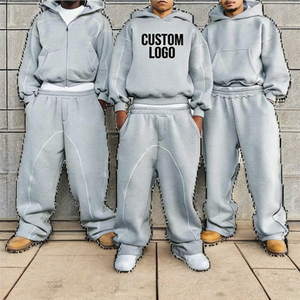 Felpe <span class=keywords><strong>Oversize</strong></span> da Uomo Deep Purple 400 Grammi, Pullover Tinta Unita con Stampa Digitale e Logo Ricamato, Prezzo Competitivo - Product Image 3