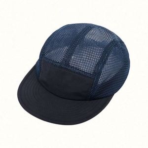 Japanese Style Sporty Eco-Friendly Quick-drying Outdoor Breathable Mesh <b>Flat</b> Bill Baseball <b>Cap</b> Customizable Promotional Sports - Product Image 5