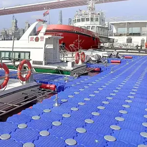 Plate-forme de ponton modulaire en plastique hdpe, prix bon marché, dock flottant pour bateau jet ski