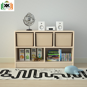 Organizzatore <span class=keywords><strong>Montessori</strong></span> in Legno a 2 Ripiani e 5 Scomparti per Giocattoli, Libreria per Asilo, Scuola Materna, Aula e Camere dei Bambini - Product Image 1