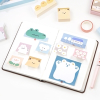 Dessin animé Animal Collant Notes Post Bloc-Notes Bloc-Notes Kawaii Papeterie Bureau École Fournitures Accessoires Blocs-Notes