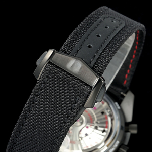 Bague en céramique noire à ouverture en forme d'anneau. Fonction de veilleuse super puissante. Surface en verre saphir miroir. Montre mécanique pour homme - Product Image 6