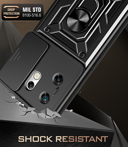 Cassa del telefono di protezione della finestra dello Slide per le coperture 4G di infinix <span class=keywords><strong>zero</strong></span> 30 con il cavalletto - Product Image 3