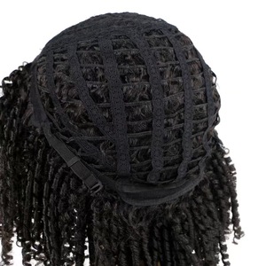Perruque Dreadlock <span class=keywords><strong>Afro</strong></span> Crépus Synthétique Réglable Short <span class=keywords><strong>Twist</strong></span> Faux Locs Tressés avec Style Naturel Matériau Cheveux - Product Image 3