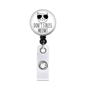 Conception de gros logo personnalisé impression par sublimation vierge résine rétractable carte d'identité clip badge porte-moulinet avec pince crocodile - Product Image 5