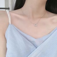 REETI Nuevas Llegadas, Collares Redondos de Plata de Ley 925 con Cristales, Joyería de Plata en Oferta para Mujer