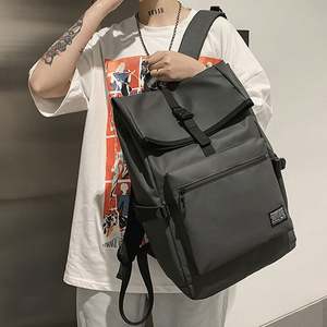 กระเป๋าเป้สะพายหลังแบบม้วนปิดด้านบน รุ่น 2026 กันน้ำ หนังแท้ สำหรับผู้ชาย นักเรียน นักศึกษา  ลำลอง เล่นกีฬา เดินทาง ใส่แล็ปท็อป - Product Image 2