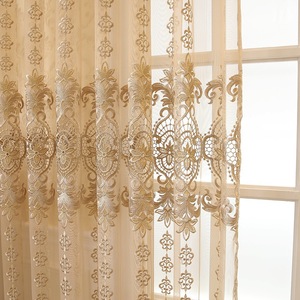 Cortinas de gasa bordadas con bucles - Product Image 2