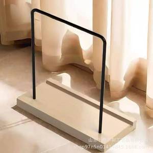 Wooden <b>Cd</b> Rack With Iron <b>Frame</b> Foldable Portable <b>Cd</b> Storage Display Stand For Home Office Use - Product Image 2