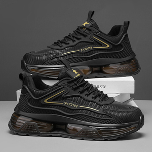Men's Summer Casual Running Shoes <b>Top</b> Layer Breathable Fabric Durable <b>PVC</b> Sole Full-Length Air Cushion Lace-Up Anti-Slip for - Product Image 3