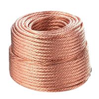 Fil tressé en cuivre pur hautement flexible, anti-oxydation, cuivre étamé pour connexion électrique et mise à la terre