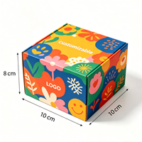 Boîte colorée avec impression graphique pop vibrante sur toute la surface pour bougies, décorations d'intérieur et articles promotionnels de marque