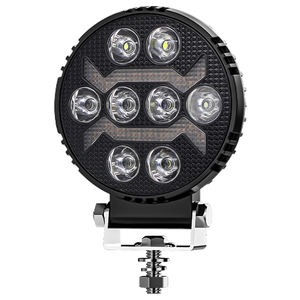 12V 4 pouces carré rond LED lumière de travail avec DRL feux de circulation diurne jaune signal lumineux pour camion moto hors route <span class=keywords><strong>4X4</strong></span> - Product Image 3